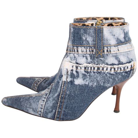 dolce and gabbana denim boots